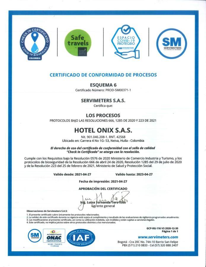 Hotel Onix T Neiva  Luaran gambar